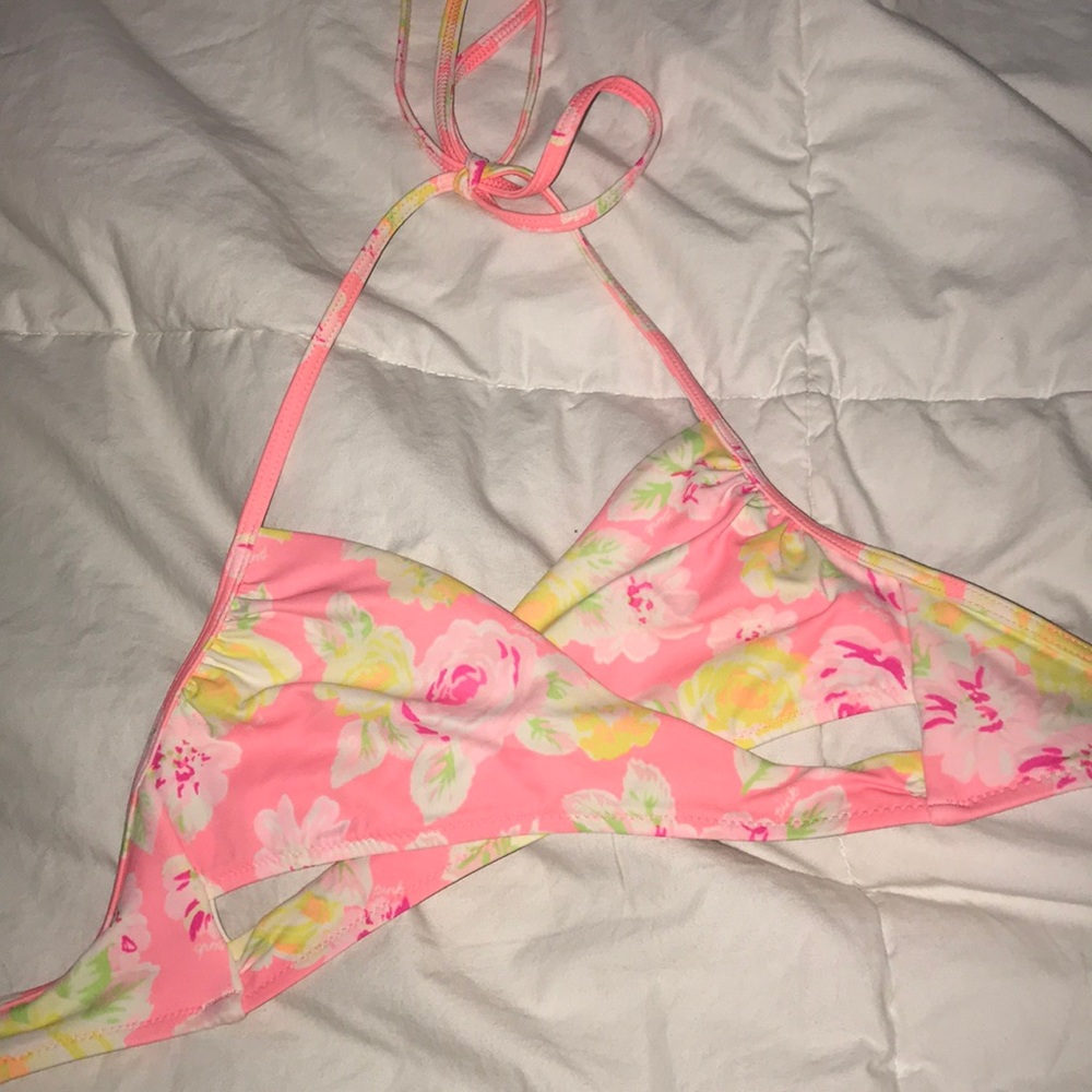 Pink bathing suit top